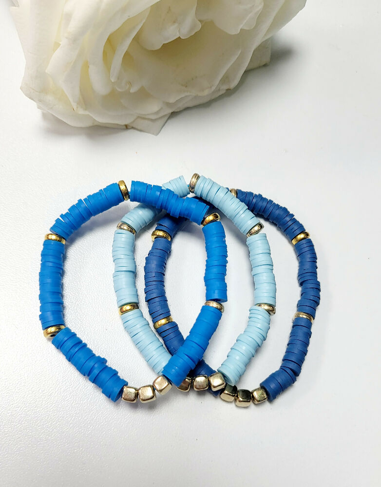 Polymer beads bracelet