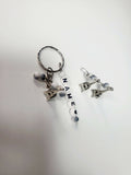 Paris jewelry earrings and keychain