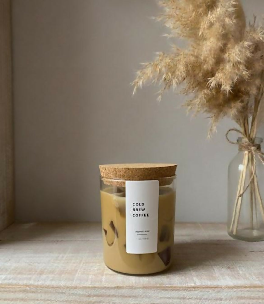 Cold brew coffee candle