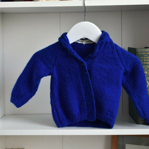 Knitted blue cardigan (AB104-1) 2