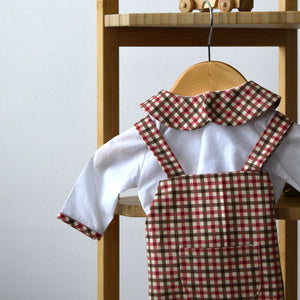 Checkered dungarees (AB41-2) 2