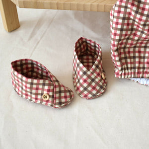 Checkered trousers and blouse (AB68-1) 2