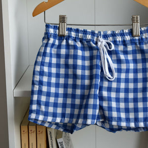 Checkered blue and white summer trousers (AB42-12) 2