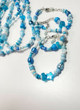 Mixed beaded necklace and bracelet