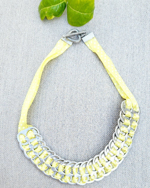 Soda tabs necklace recycling jewelry