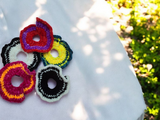 Scrunchie chenille crochet