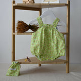 Green sleeveless onesie (AB167-2)