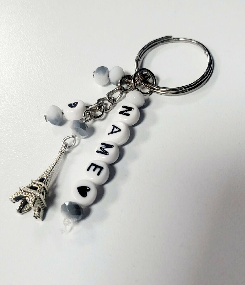 Paris jewelry earrings and keychain