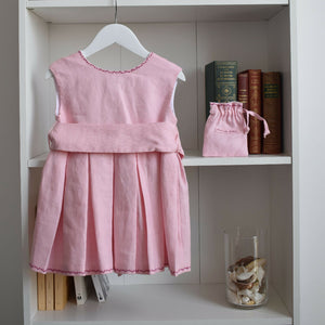 Pink pleats dress (AB166-1) 1