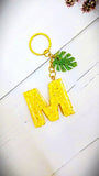 Golden Glow Alphabet Keychains – Custom Message, Personalized Shine