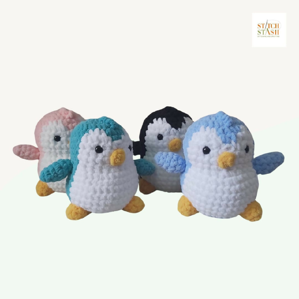 Crochet Plush Penguin Toy
