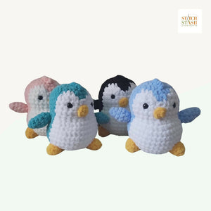 Crochet Plush Penguin Toy