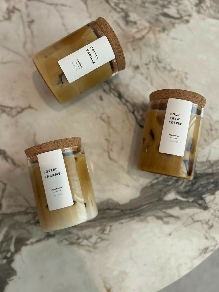 Cold brew coffee candle