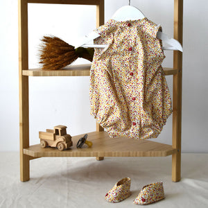 Red and yellow flower onesie (AB34-1) 2