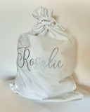 Christmas White Velvet Santa Sac