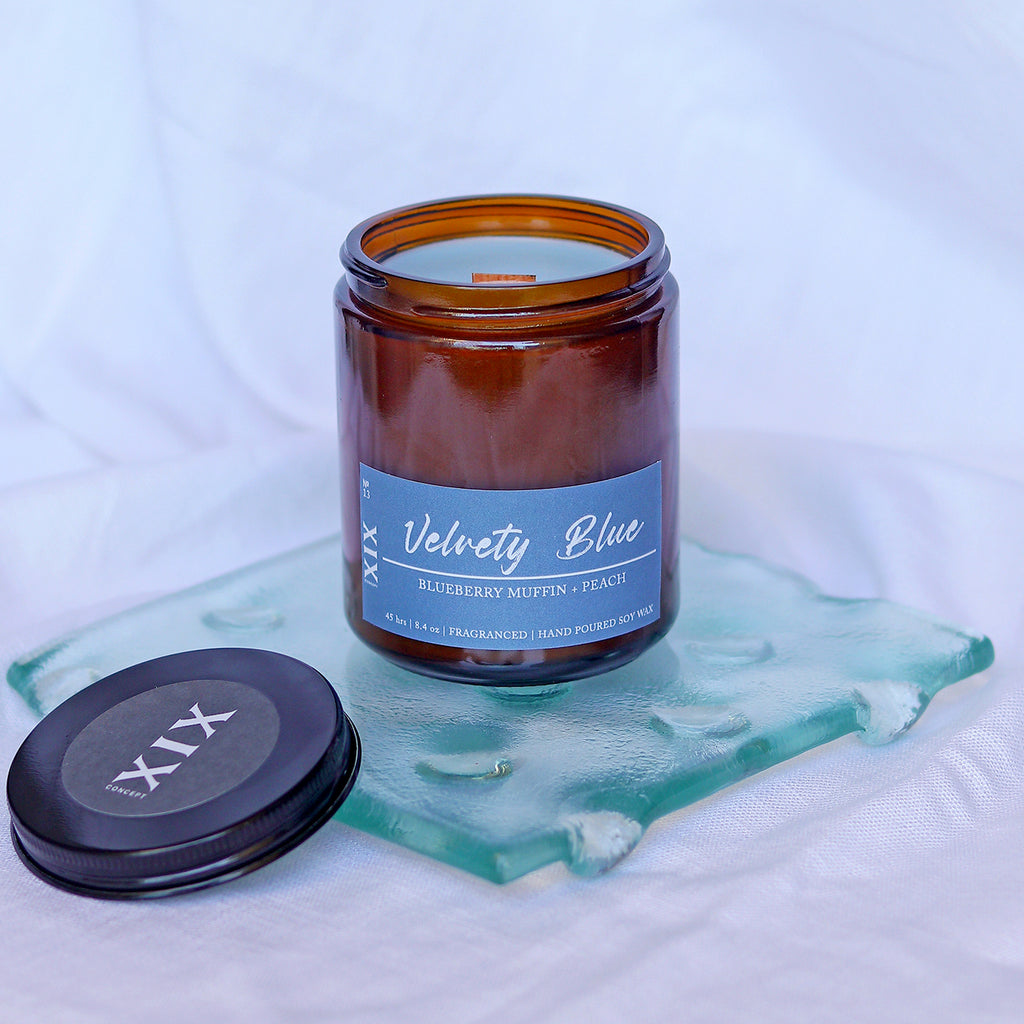 Fragranced Candle - Velvety Blue