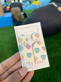 Pastel Heart Arch Earrings