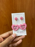 Hollow Heart Drop Danglers
