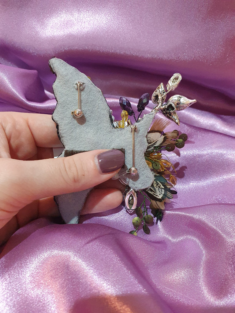 Brooch Autumn Butterfly