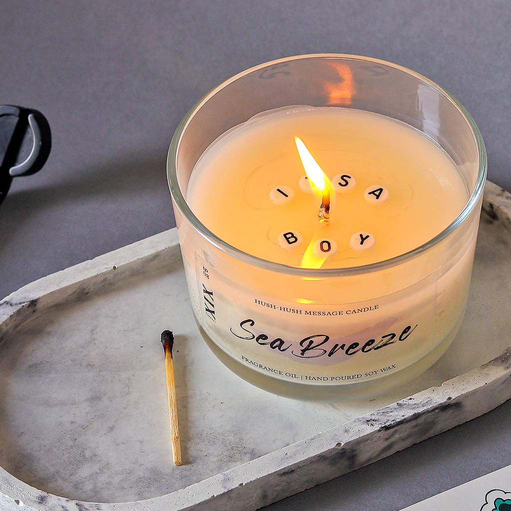 Hush - Hush Message Candle  (Hidden Personalized Message)