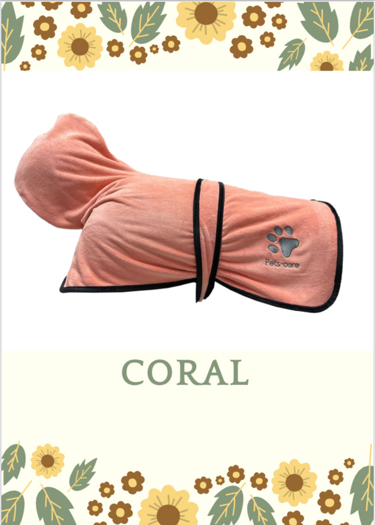 2 pieces Drying Robe Set Bath Coat + Bath Sheet