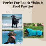 2 pieces set of Pet Drying Robe and Bath Sheet