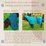 2 pieces set of Pet Drying Robe and Bath Sheet