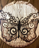 Handmade Pyrography “Wood Burned” & Carved Wall Decor