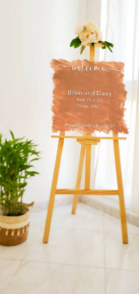 Acrylic Wedding/ Birthday sign