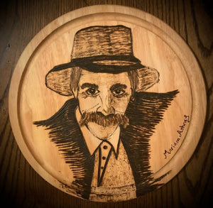 Handmade Pyrography “Wood Burned” And Carved Artwork