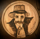 Handmade Pyrography “Wood Burned” And Carved Artwork