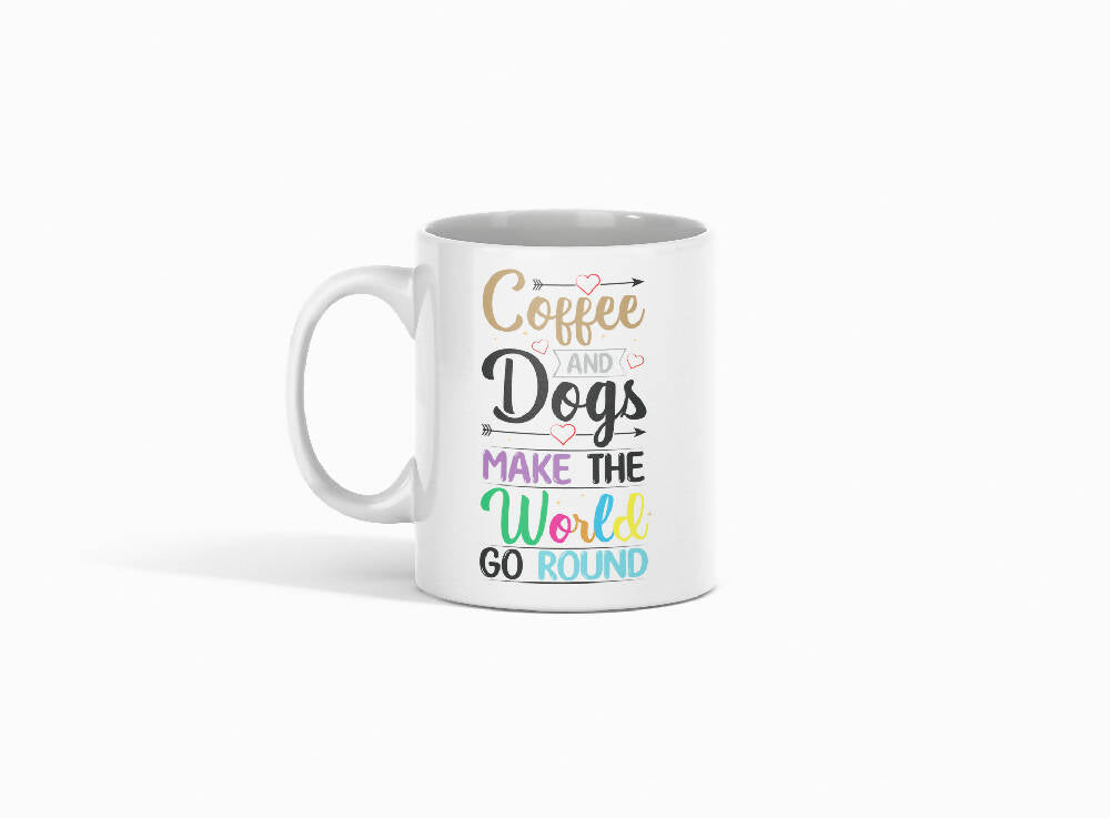 Coffee Dog Mug - Custom Mug - iDBadges Mug - Coffee Tea Mug - 11oz 330 ml - White
