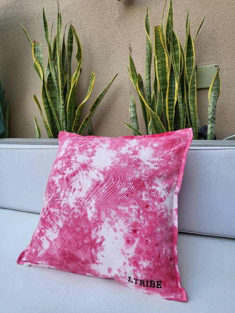 Tie dye cushion cover (Red)