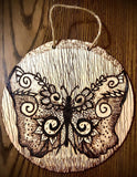 Handmade Pyrography “Wood Burned” & Carved Wall Decor