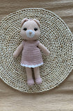 Pink Chrochet Bear Set Mimmy Designs