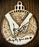 Handmade Pyrography “Wood Burned” Car Hanging Pendant