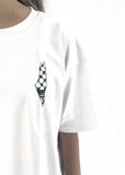 Oversized Fit Palestine Kufiyyeh Olive vine T-Shirt -White