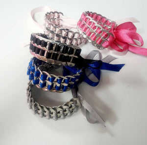 Soda tabs ribbon capsule bracelet