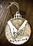 Handmade Pyrography “Wood Burned” Car Hanging Pendant