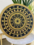 Golden Dot Mandala Wall Art