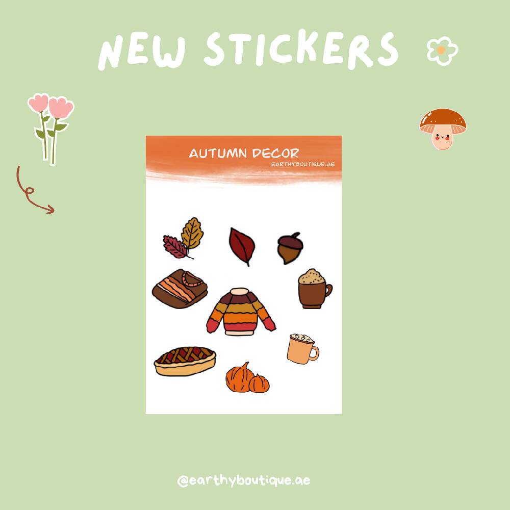 Autumn sticker sheet