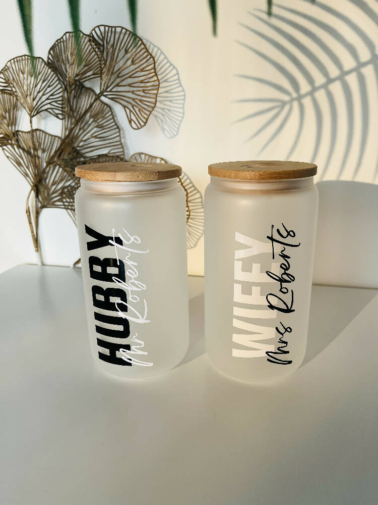 Can Glass - Frosted 16oz