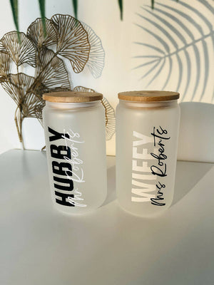 Can Glass - Frosted 16oz