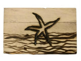 Handmade Pyrography (Wood Burned) And Carved Box. “Marine Box”