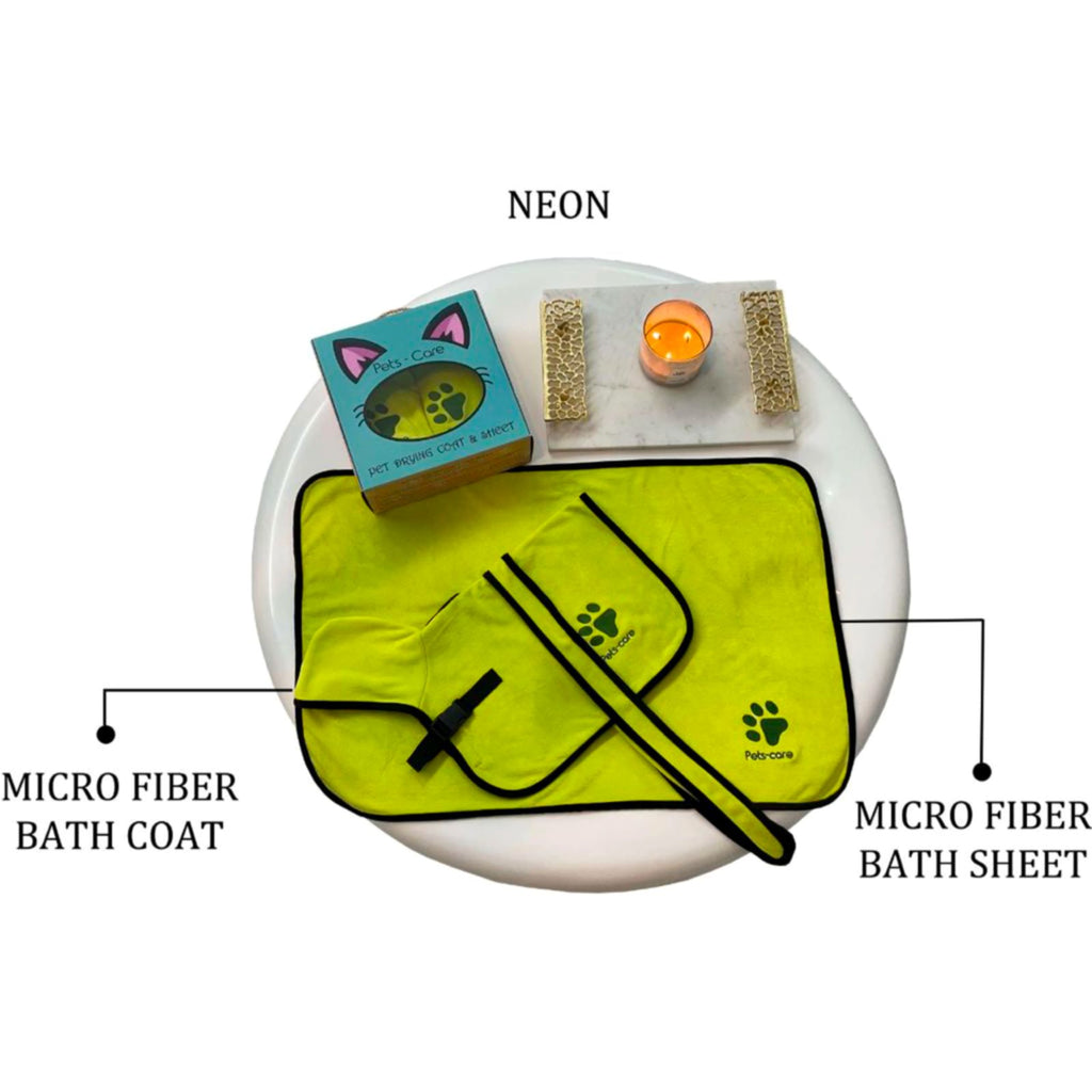 2 pieces Bath Robe set Comprising Of Drying Coat and Bath Sheet