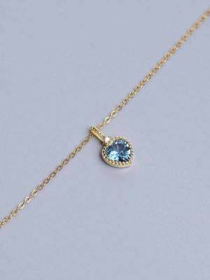 Blue Heart Necklace