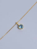 Blue Heart Necklace