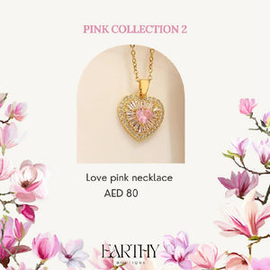 Love pink necklace