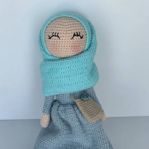 Hijabi Blue Pink Doll Chrochet Mimmy Designs
