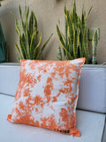Tie dye cushion cover (Orange)
